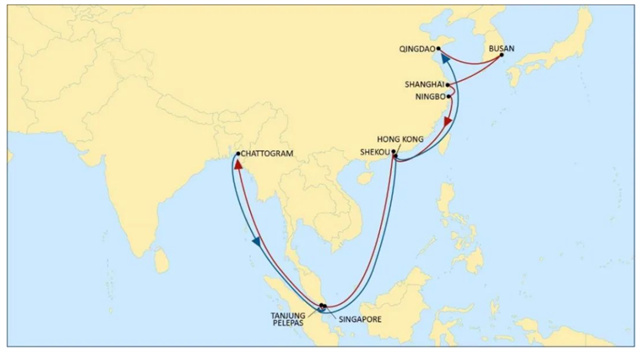 MSC升級東南亞航線,，新增青島,、寧波、上海至吉大港直航服務