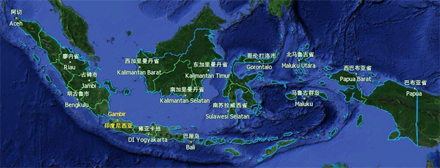 印度尼西亞港口分布圖-豐年國際物流